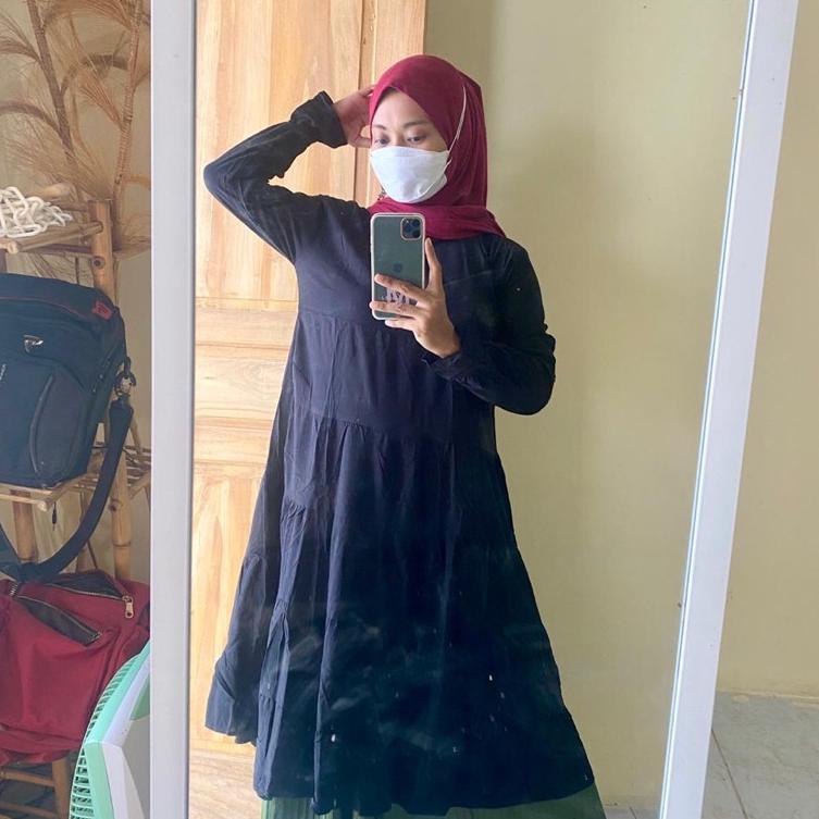 Murah Banget Atasan tunik Cempaka Full Ruffle