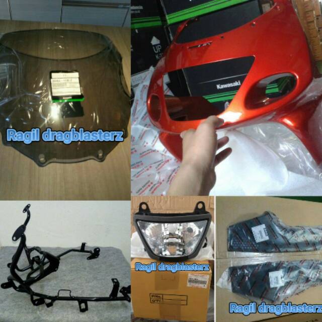 Fairing set atas ninja rr old original kawasaki