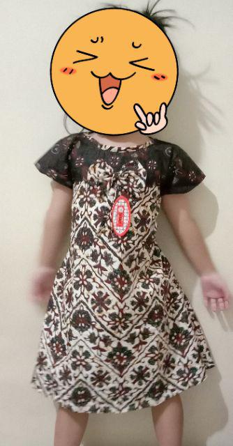 Dress Batik Anak Size S Usia 2,5 Th - 4th