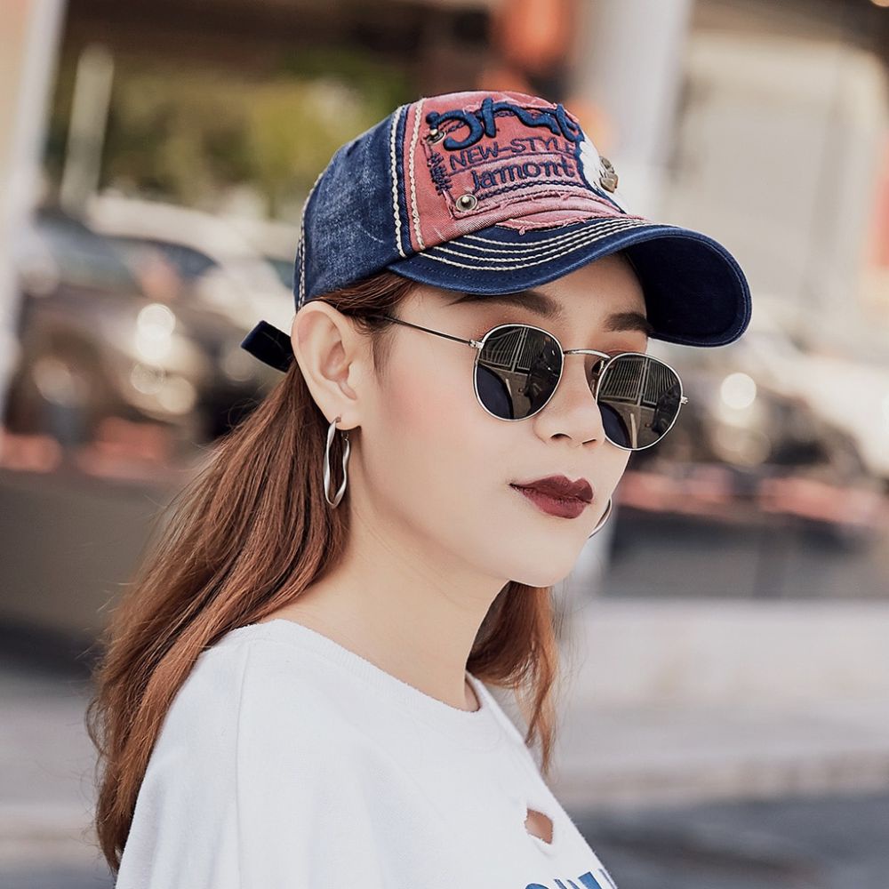 MARKETBIX Topi Baseball Snapback New Style Jamont Topi Pria Wanita Dark Blue