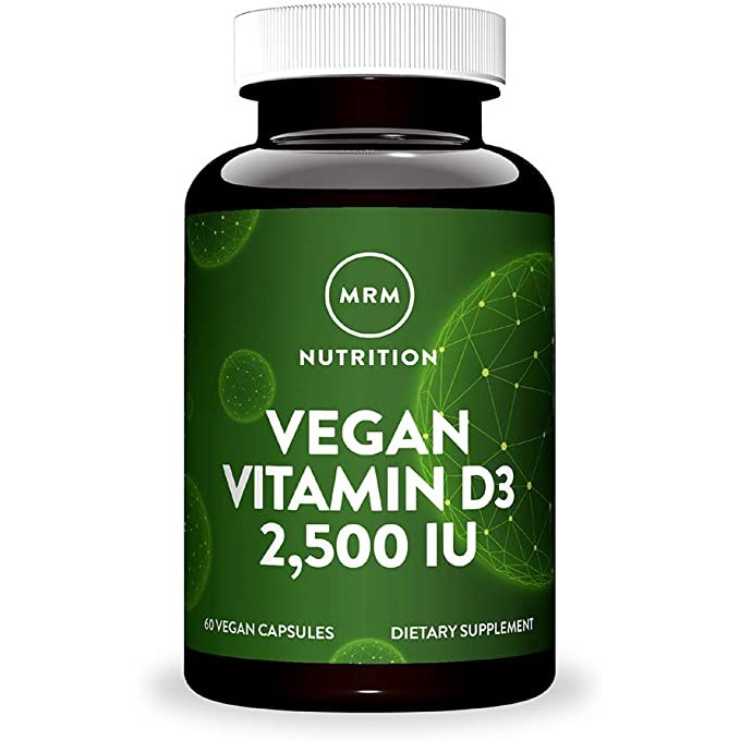 MRM Vitamin D3 2500 IU 60 Vegan Cap Vegan Vit D3 Vegan Vitamin D3 USA Vit D3 2500