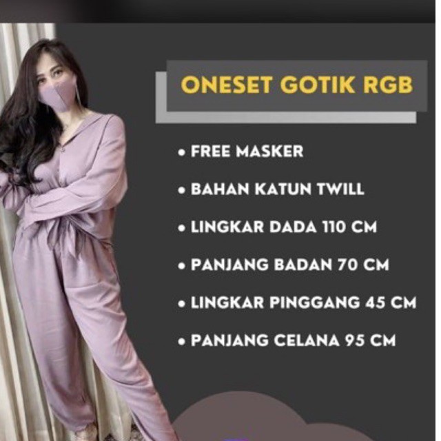 setelan celana “gotik” by RGB original