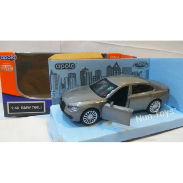 Diecast Mobil BMW 760 LI Abu Merk Apolo