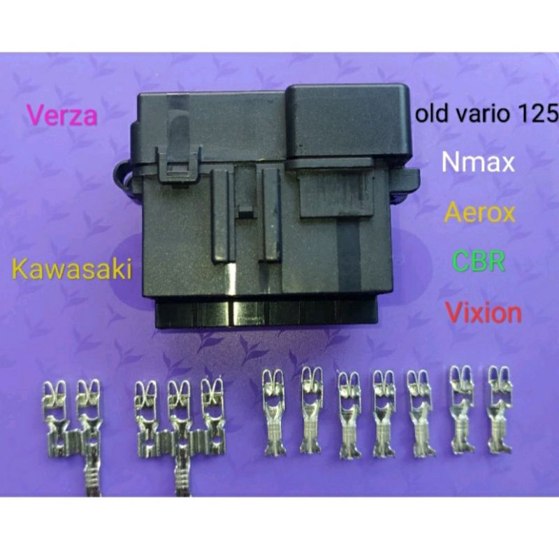 box rumah sekring fuse tanpa kabel untuk old Vario 125 Nmax CBR Vixion Verza Kawasaki.