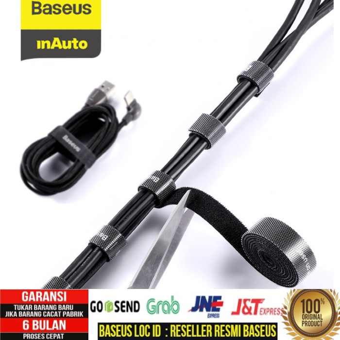 Baseus Velcro Cable Strap Pengikat Perekat Kabel 1M