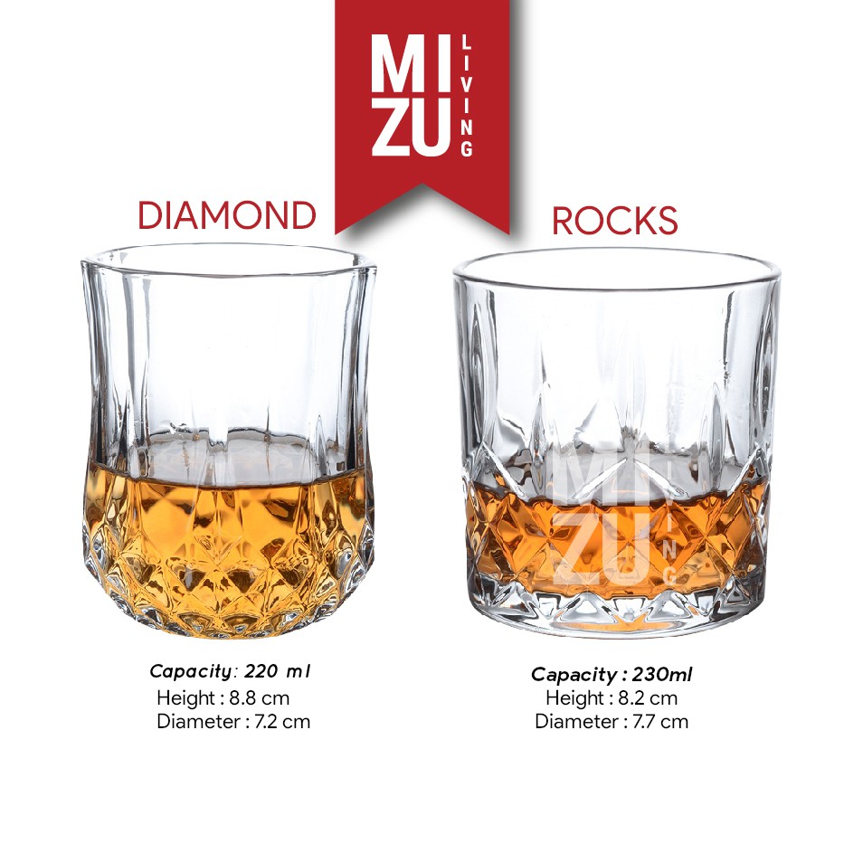 HAKUGARA Whiskey Glass Gelas Kaca Whisky On The Rocks Gelas Air Minum-2