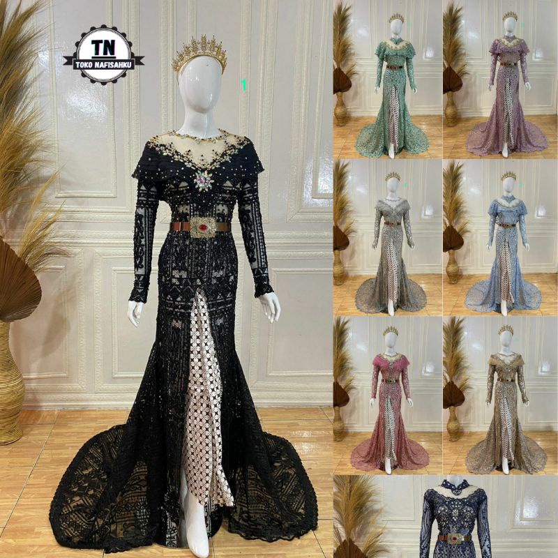 kebaya pengantin payet | baju pengantin | gaun pengantin payet | wedding dress