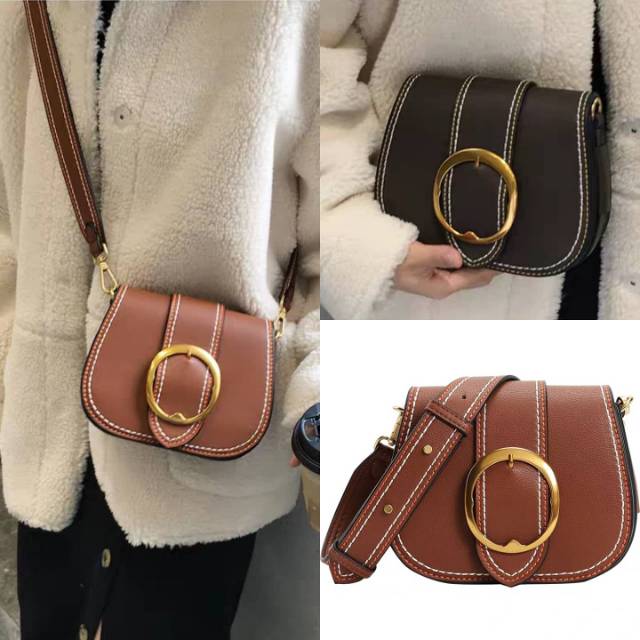 Tas selempang kulit pu wanita slingbag bintang fashion impor mini lucu murah