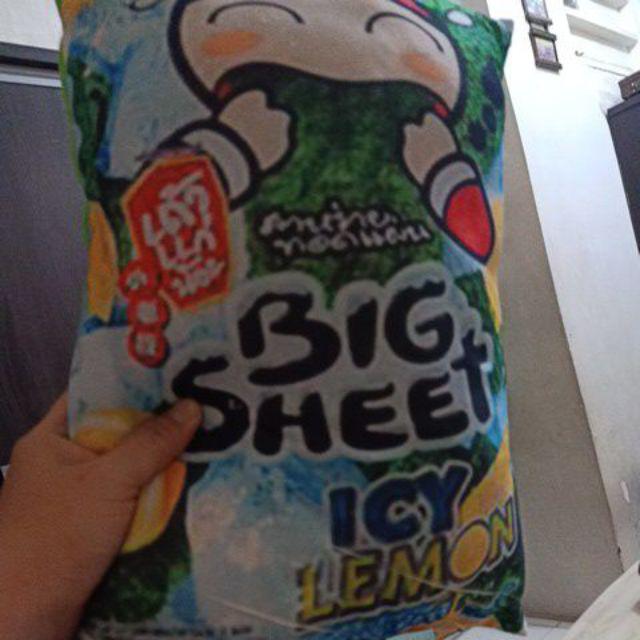 Bantal Snack Uk.30x40cm Motif Big Sheet Bahan Nilex