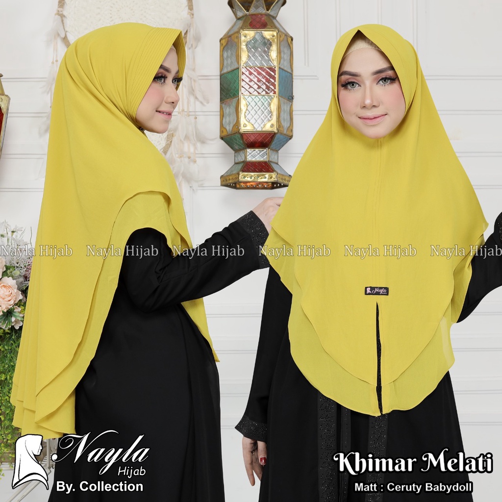 KHIMAR MELATI CERUTY BABYDOLL KERUDUNG CERUTY JUMBO ORIGINAL BY NAYLA HIJA'B