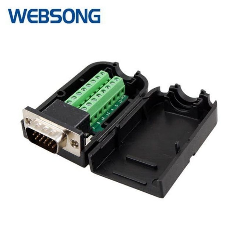 Connector PCB Terminal VGA Male Websong