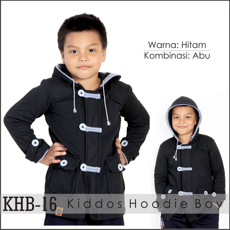 Jaket Anak Laki / Pria Korea Muslimah Hoodie Blazer Ribbon Terbaru Terlaris Korean KHB-16