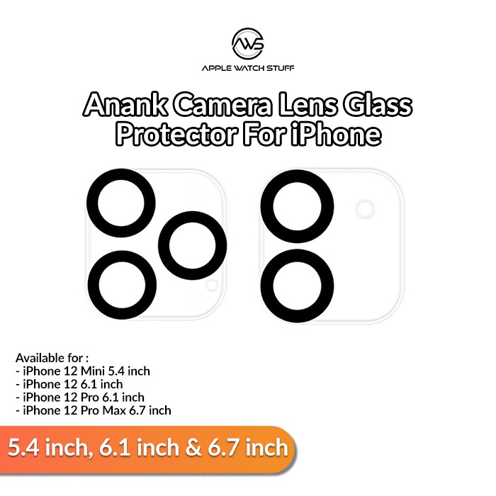 Anank Camera Lens Glass Protector For iPhone 12 Mini/12 Pro/12 Pro Max