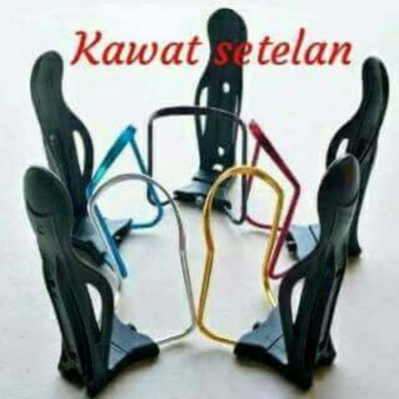 Kawat Aqua Stelan Sepeda Dan Sepede Motor Gantungan Botol Minuman Di Sepeda Dan Motor