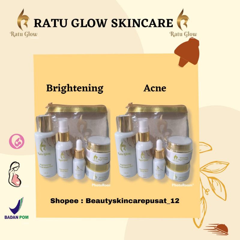 ✨ RATU GLOW SKINCARE RATUGLOW SKIN CARE TERLARIS VIRAL BEST SELLER PENCERAH WAJAH PENGGLOWING WAJAH 