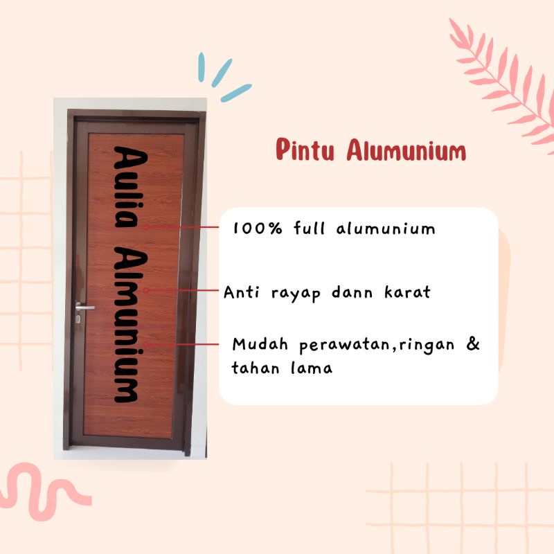 PINTU SPANDREL ALUMINIUM / PINTU ALUMINIUM / SPANDREL ALUMINIUM