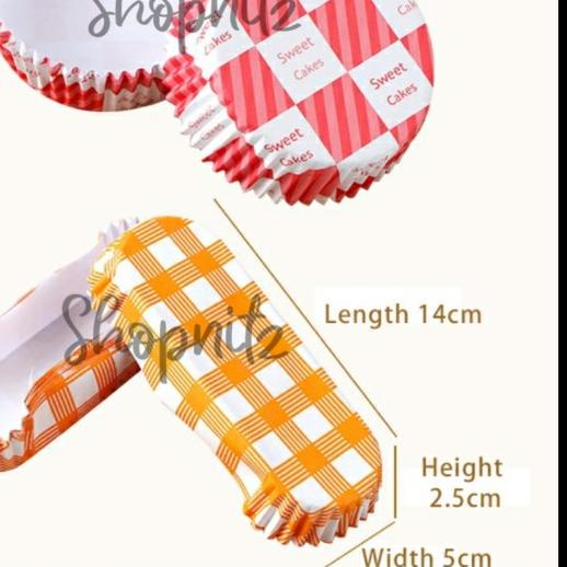 ✯ Paper Cup Case Roti Oval Cup Paper Oval 1 roll isi 200 pcs - Oval Kincir ◙