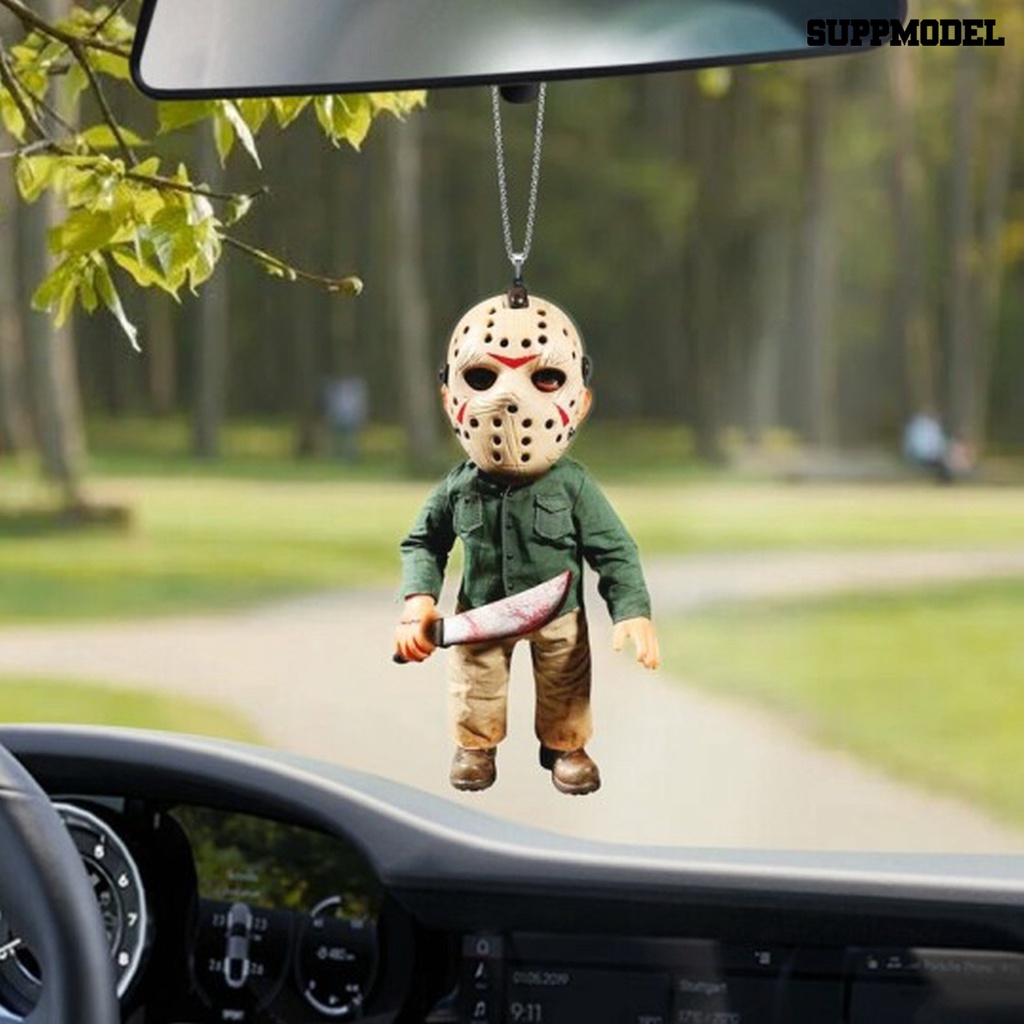 Suppmodel Ornamen Gantung Tema Halloween Untuk Spion Tengah Mobil