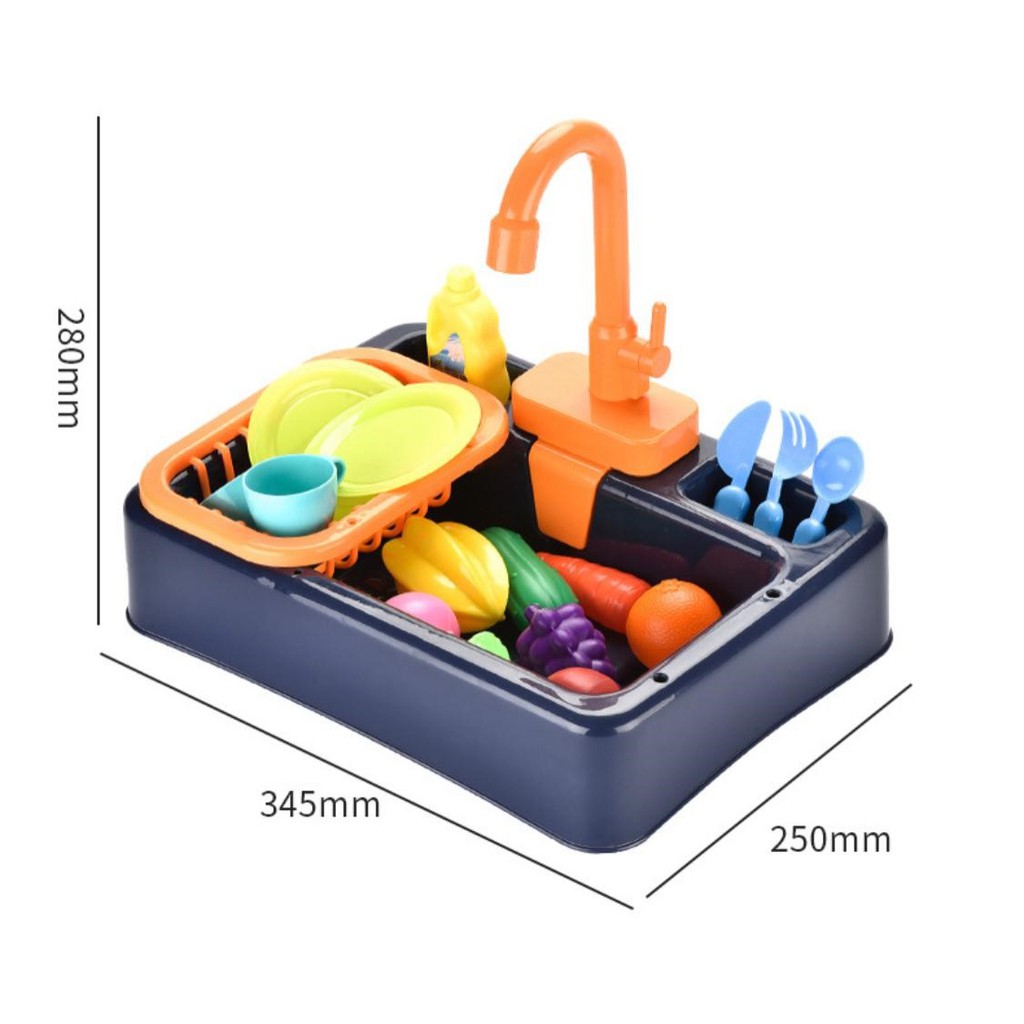 Mainan Anak Cuci Piring - Diswashing Sink Wastafel Cuci Piring Mainan - Mainan kitchen Sink Anak Mainan Edukasi Cuci Piring Anak