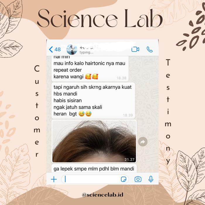 Tonic Science Lab Hair Tonic / Growth / Penumbuh Rambut / Botak / Redensyl
