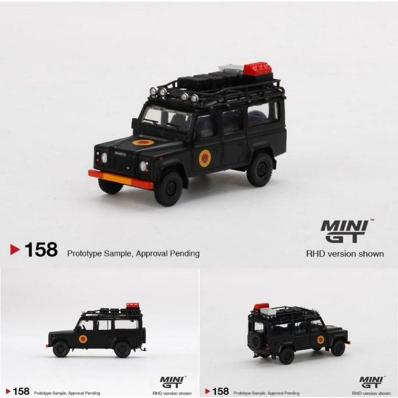 mini gt land rover defender 110 badan intelijen negara 1/64