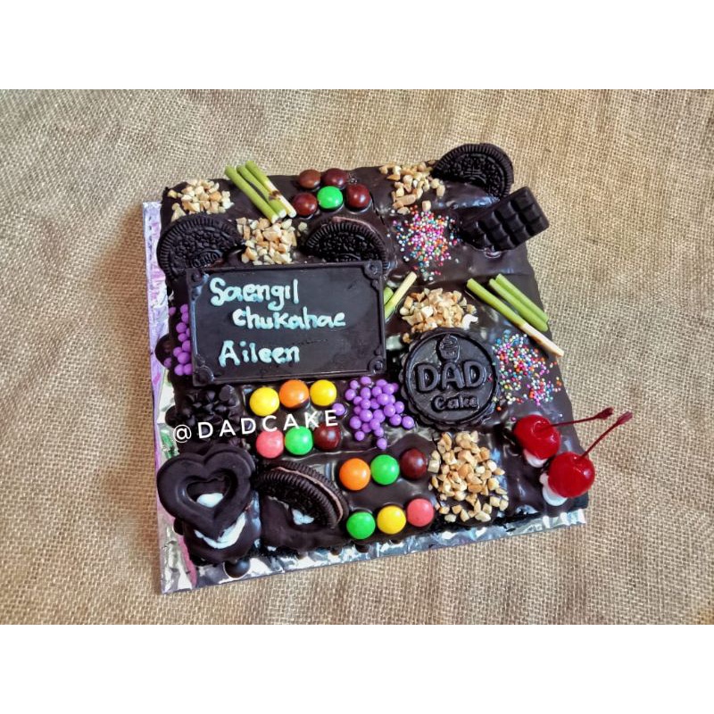 

Kuetart potong coklat