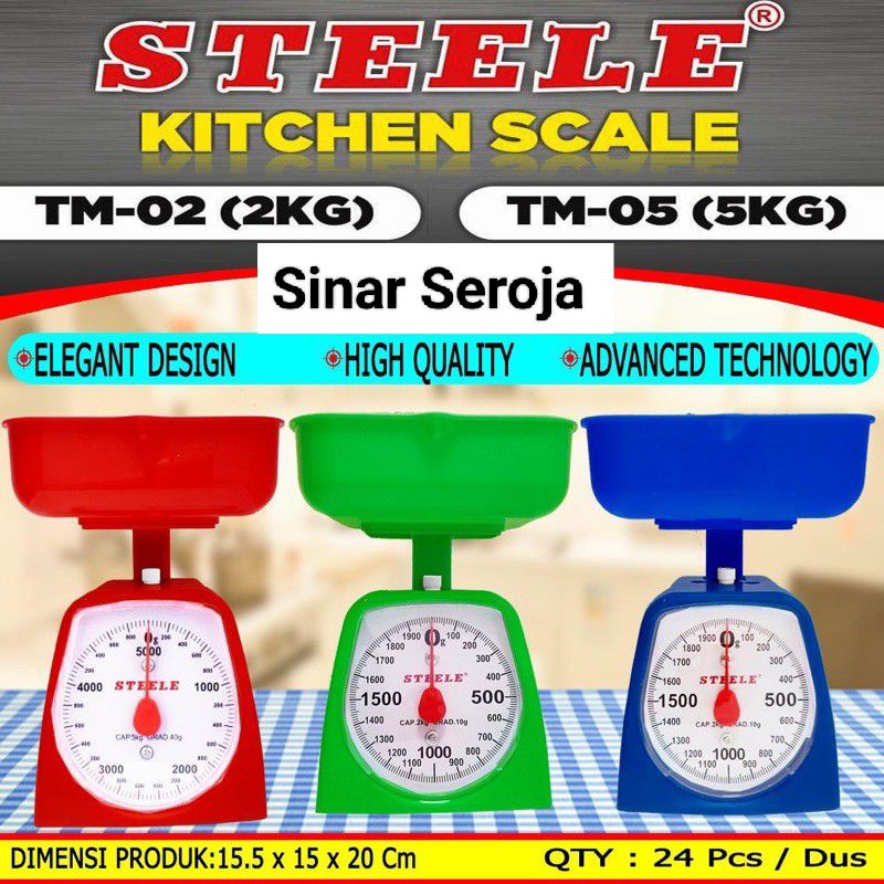 Timbangan Kue KENMASTER / STEELE Timbangan Dapur Analog Manual Scale