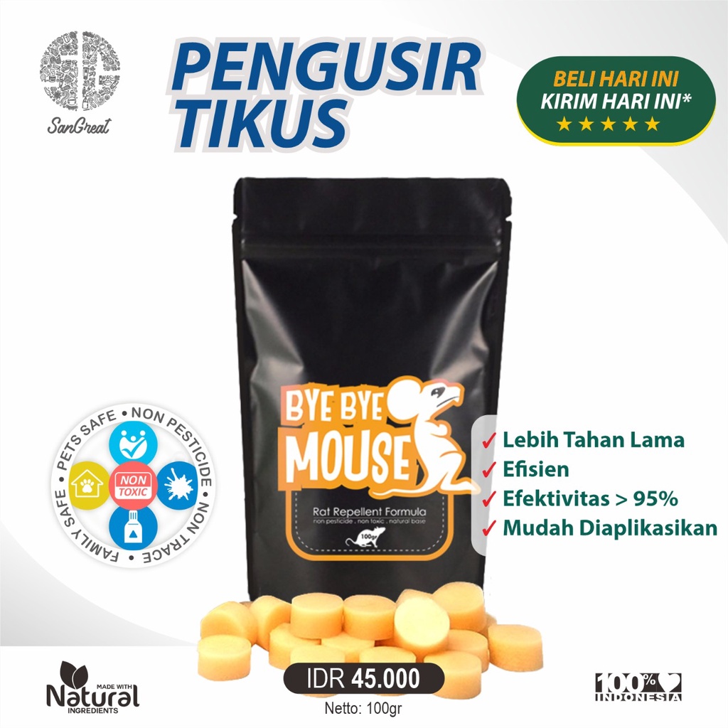 Kapur barus  anti tikus curut mobil rumah organik  pengusir penangkal tikus non pestisida bye bye mouse 100 gr rat repellent untuk rumah mobil