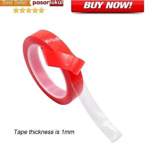 

Murah Laris Szbft Perekat Double Tape Acrylic Adhesive Transparent 10Mm X 3M