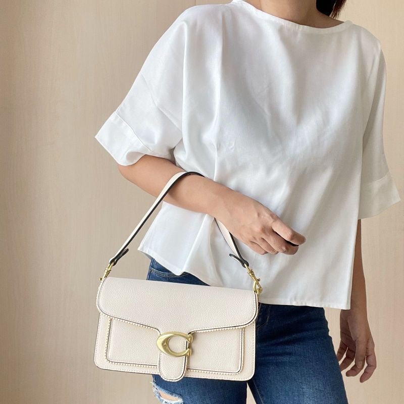 TAS COACH TABBY BEADCHAIN IVORY/TAS COACH SEMI PREMIUM