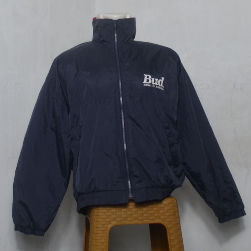 Jaket Windbreaker Budweiser Zipper