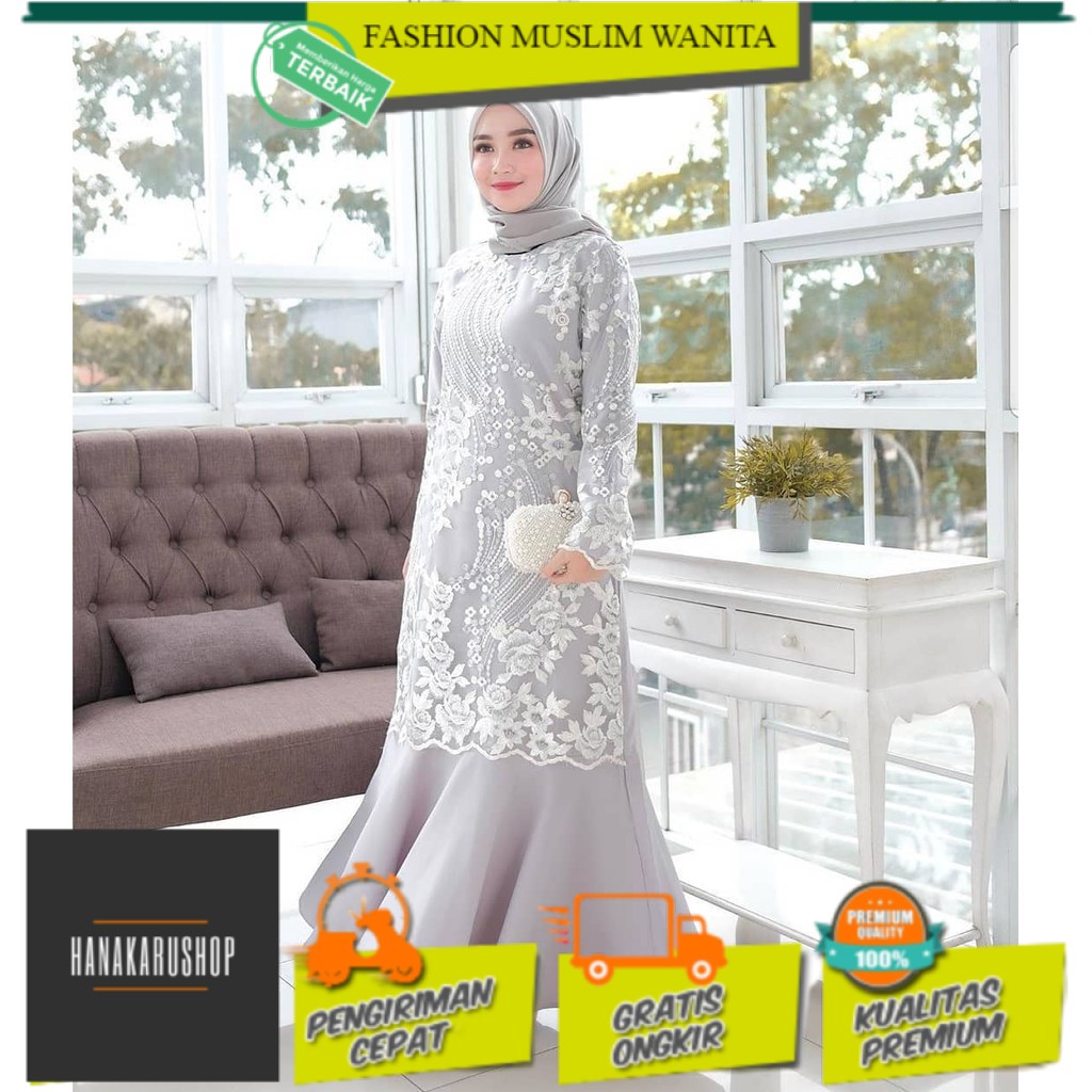 OUTFIT GAMIS DRESS MUSLIM SYARI MIX BRUKAT LEBARAN PESTA KONDANGAN TERBARU TERMURAH KEKINIAN