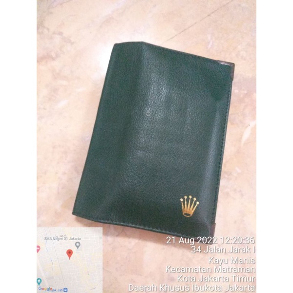 VINTAGE DOMPET / WALLET PASSPORT ROLEX ORIGINAL (5PCS)