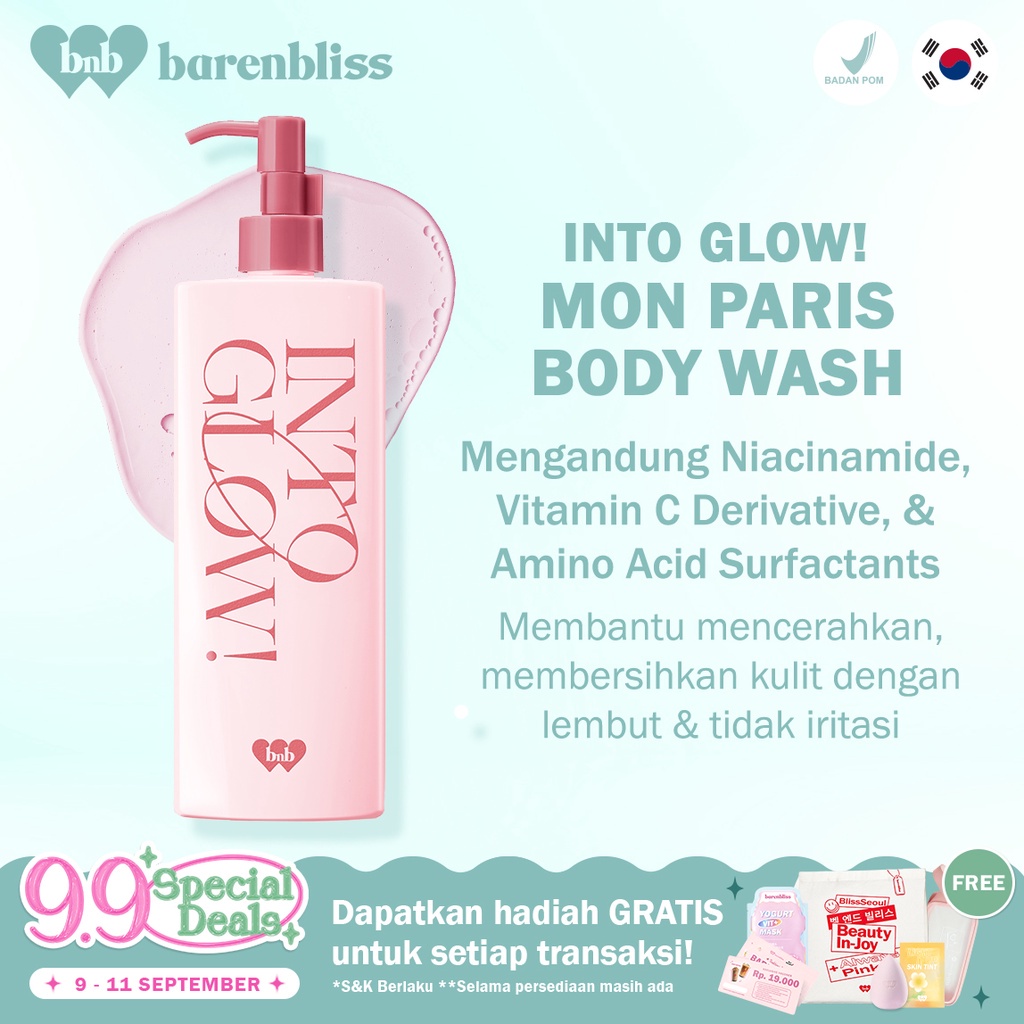 BNB Barenbliss Into Glow! Mon Paris Brightening Body Wash