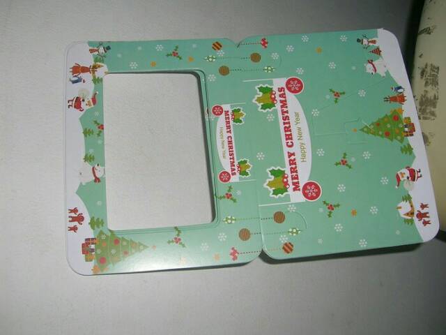 Frame foto kertas tema natal  Christmas paper photo frame 4R