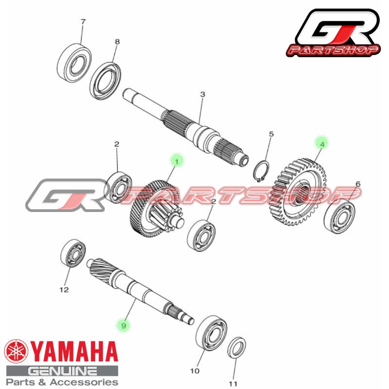 girbox rasio set aerox, all new aerox, lexi original yamaha gir box gear box ratio gearbox as pully puly pulley puley gigi susun gigi datar gardan all new connected conected ori ygp