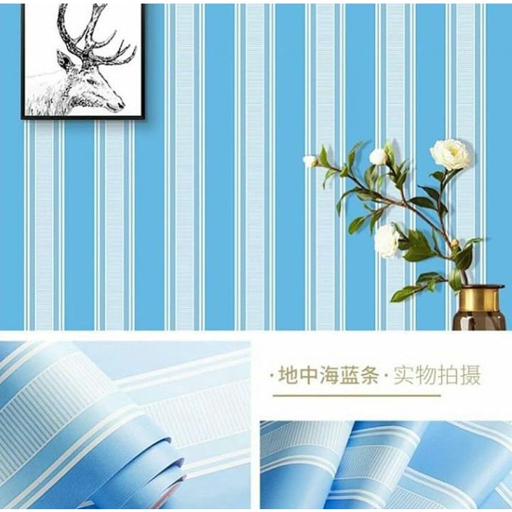 Wallpaper Dinding / Wallpaper Sticker SALUR BIRU