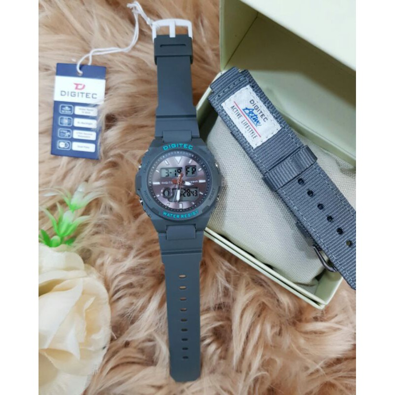 JAM TANGAN WANITA DIGITEC DG 4090 / 3095 PAKET CANVAS / DIGITEC CEWEK ORIGINAL