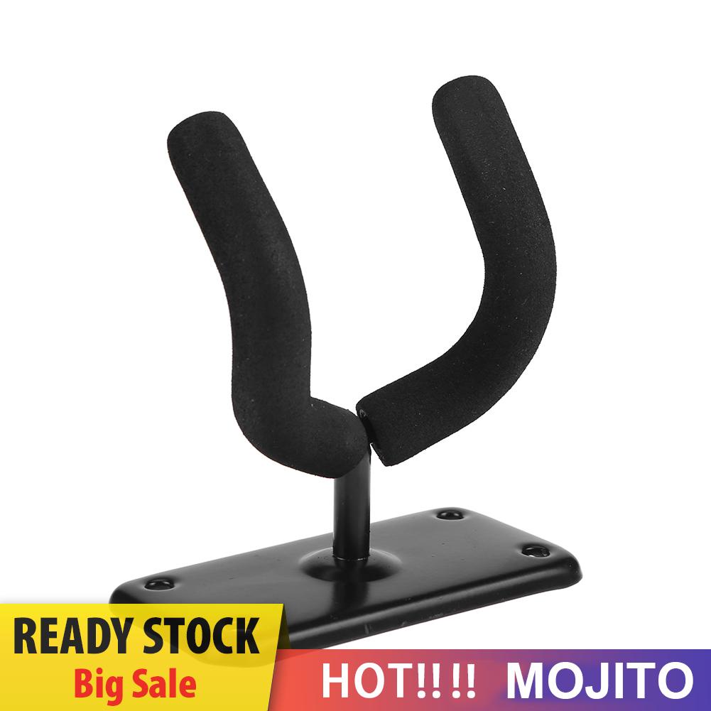 Stand Holder Gitar Bahan Metal Warna Hitam Untuk Dinding