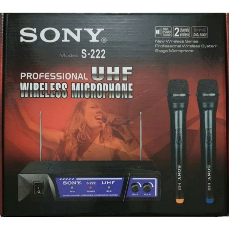 Mic Wireless Sony S222 Double