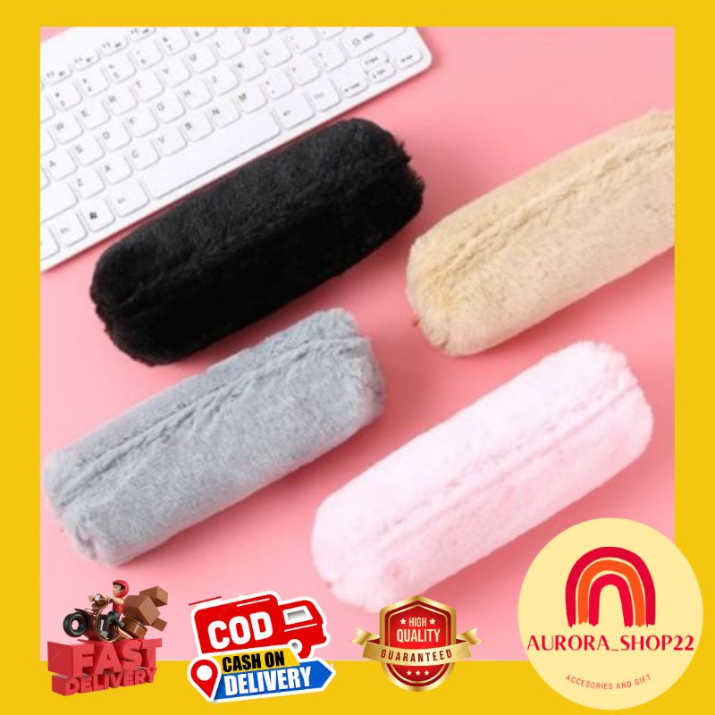 

[COD] Kotak Pensil Model Bulu Lembut Cute Tempat Pensil Bulpoin ATK Alat Tulis Bulu Lembut Import
