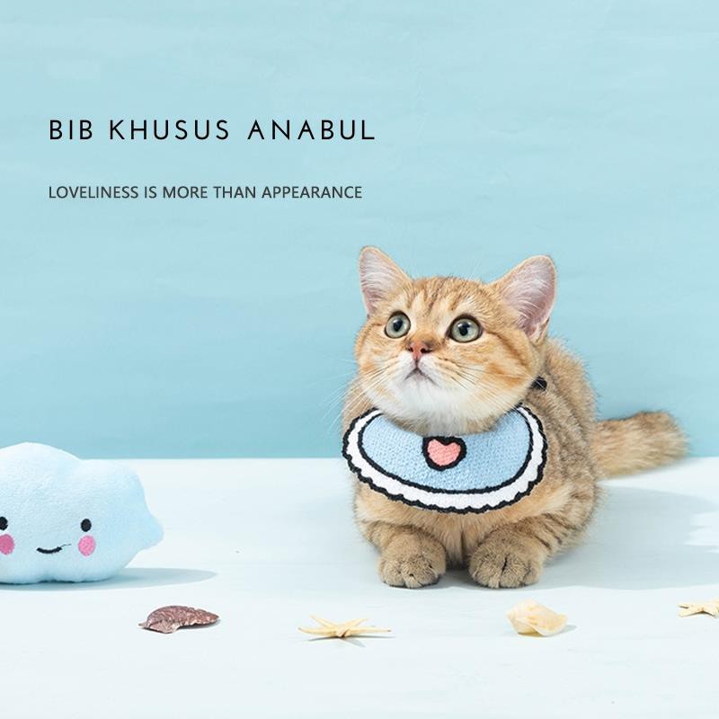 Bib / Slabber / Handuk Air Liur Untuk Anjing dan Kucing Stylish