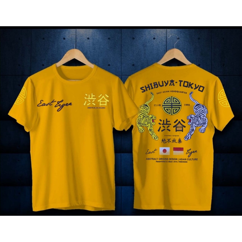 Sibuya Tosca And Mustard Kaos Distro Kekinian Baju Kaos Pria Bandung Lengan Pendek Bergambar T-shirt