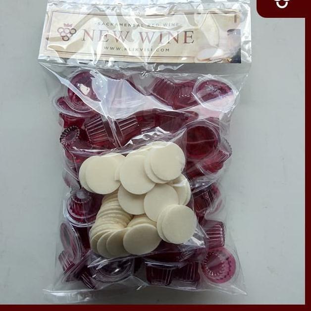 

TopMurah Anggur Hosti Perjamuan Gereja isi 50