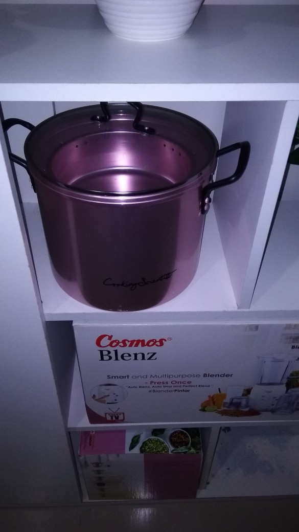 Maspion Panci Super Stockpot Colan Pastel 22 Cm Merah Muda - Aluminium