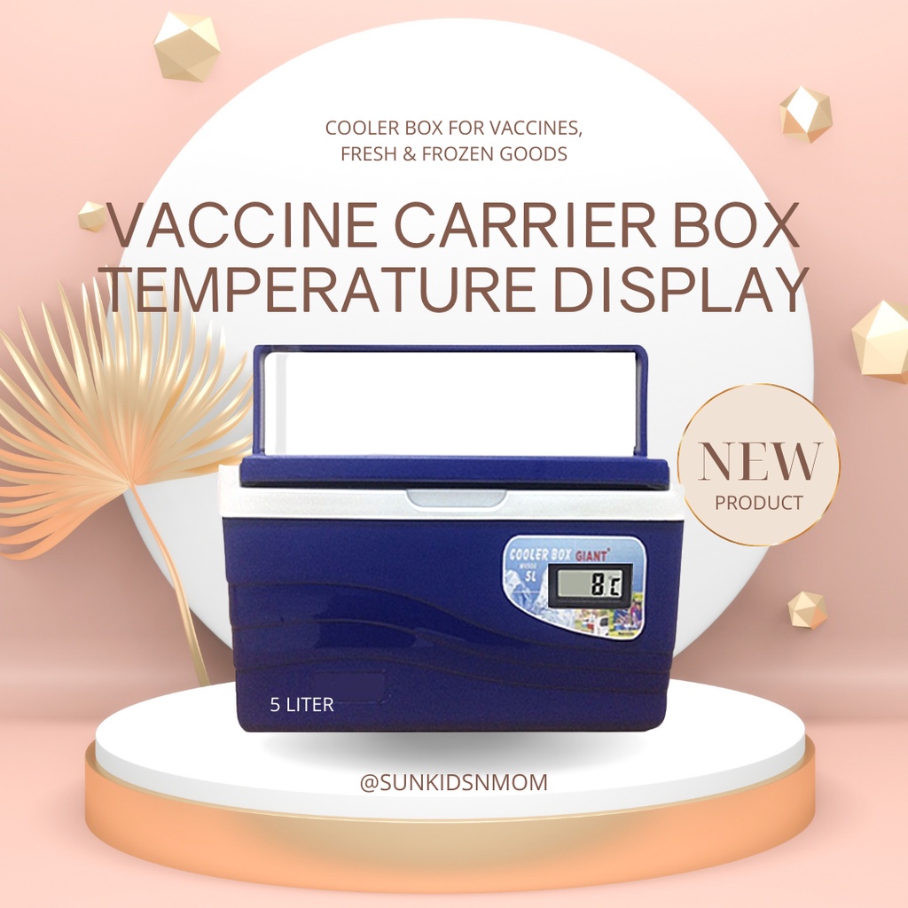 Cooler Box 5L Vaccine Carrier Box with Temperature Display Cool Box 5 Liter