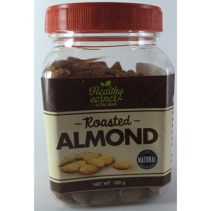 

Roasted Natural Whole Raw Almond ( Kacang Almon Panggang ) - 180 gr BERMUTU