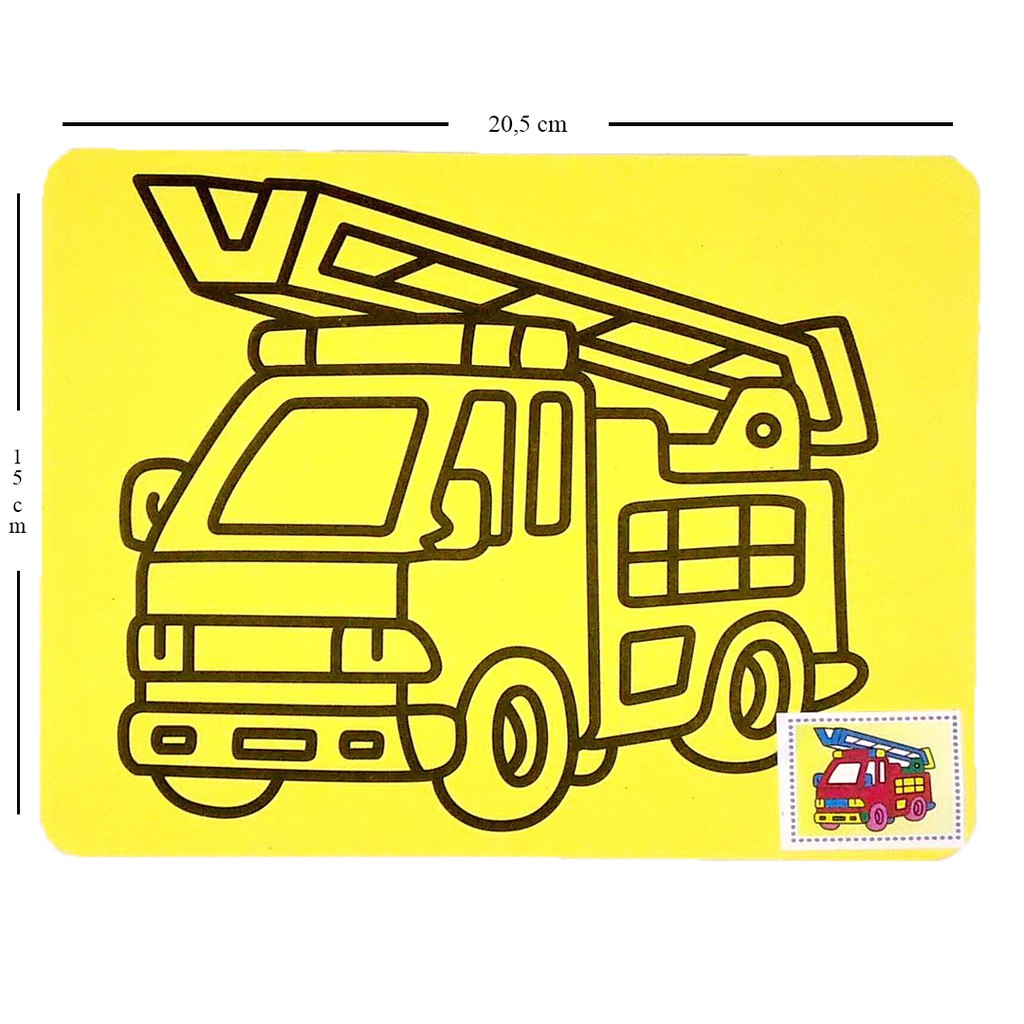 Set 3pcs Mewarnai Pasir Lukis 20.5x15 cm Uk. Besar Mainan Edukasi Anak