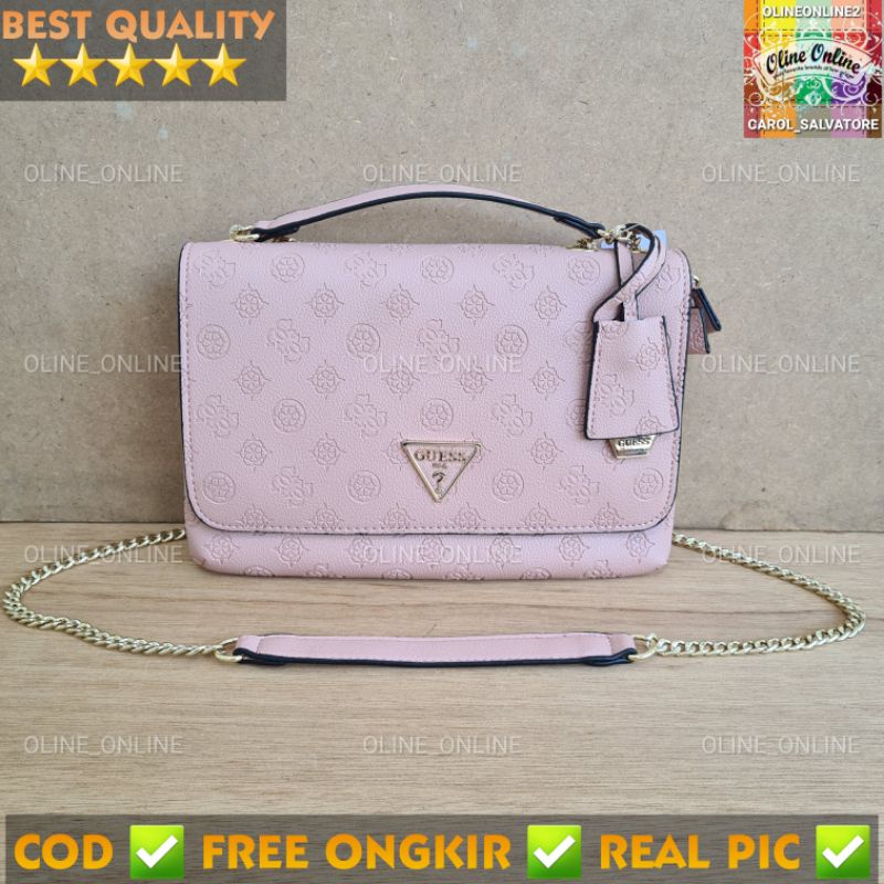 tas helaina gs  convertible emboss 4g sling bag crossbody and shoulder bag two compartmen 2 sekat