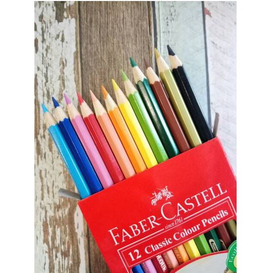 

HJK Pensil Warna Faber Castell 12 Warna Classic Panjang